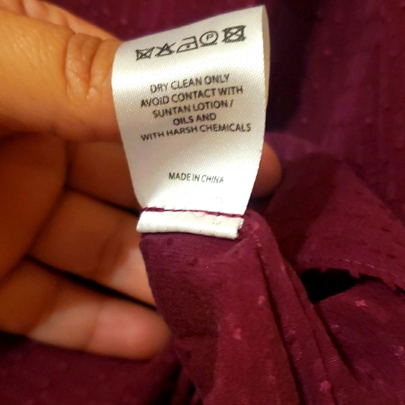 Emile-D Top Basket weave top dark plum - Picture 4 of 11